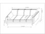 Atelier Del Sofa Zaden - Sofá cama de 3 plazas Beige